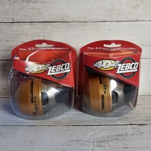 Zebco 404 Fishing Reels 2 Orange Steel Crank All Metal Gears Standard Series NEW
